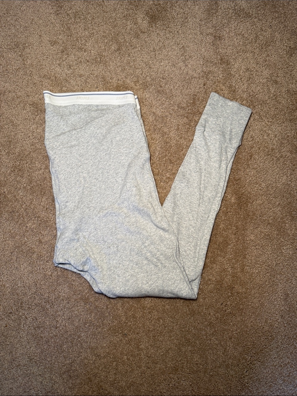 Skims Gray Cotton Leggings